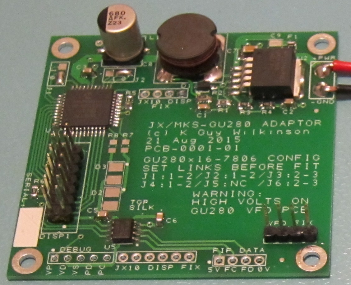 Display PCB for SuperJX Replacement VFD