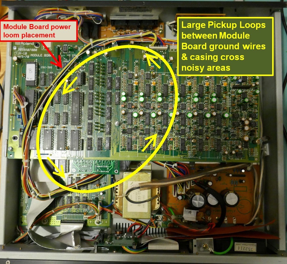 Roland MKS-70 Rewire For Noise reduction