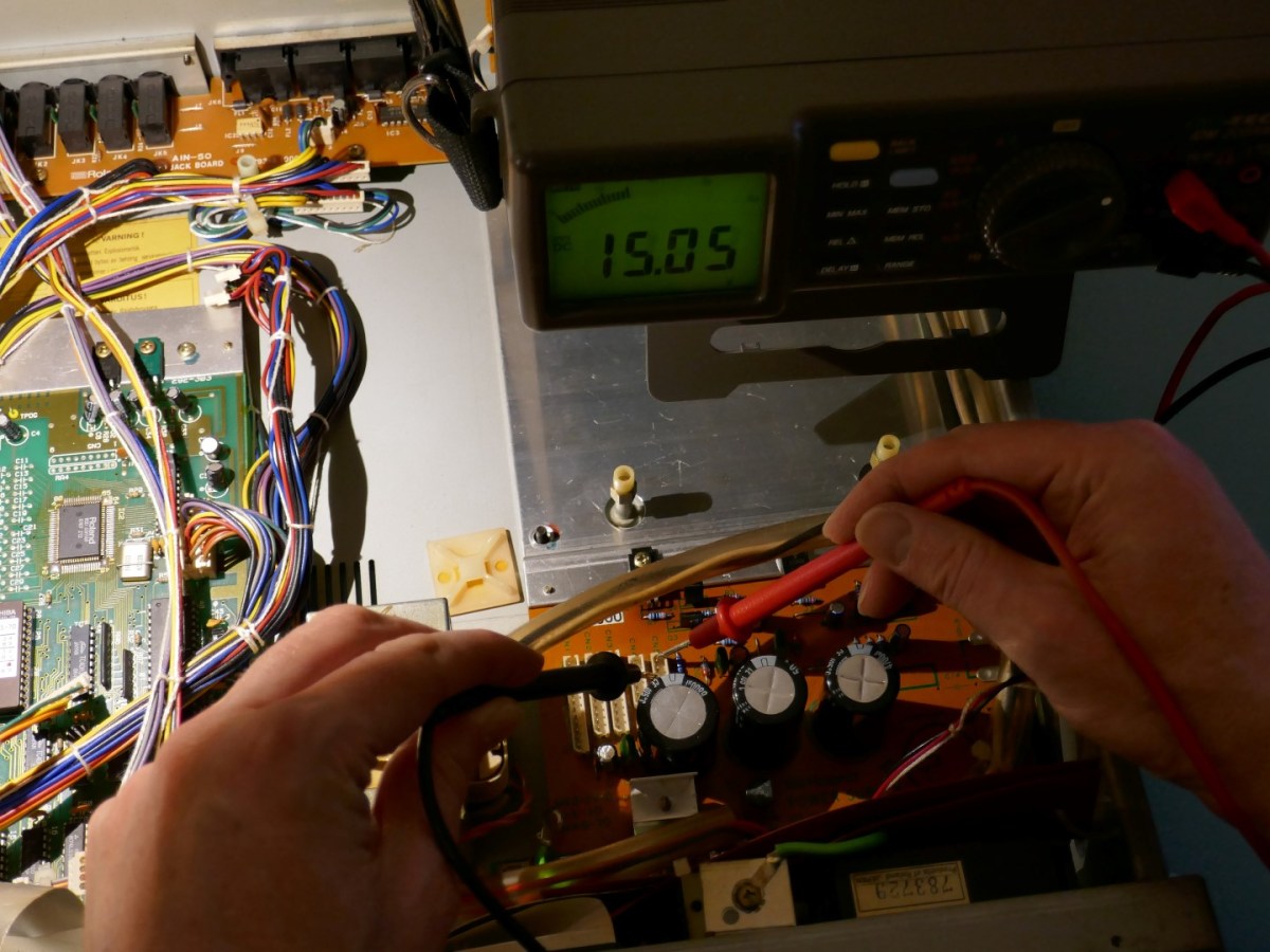Roland SuperJX Power Supply Rebuild Testing
