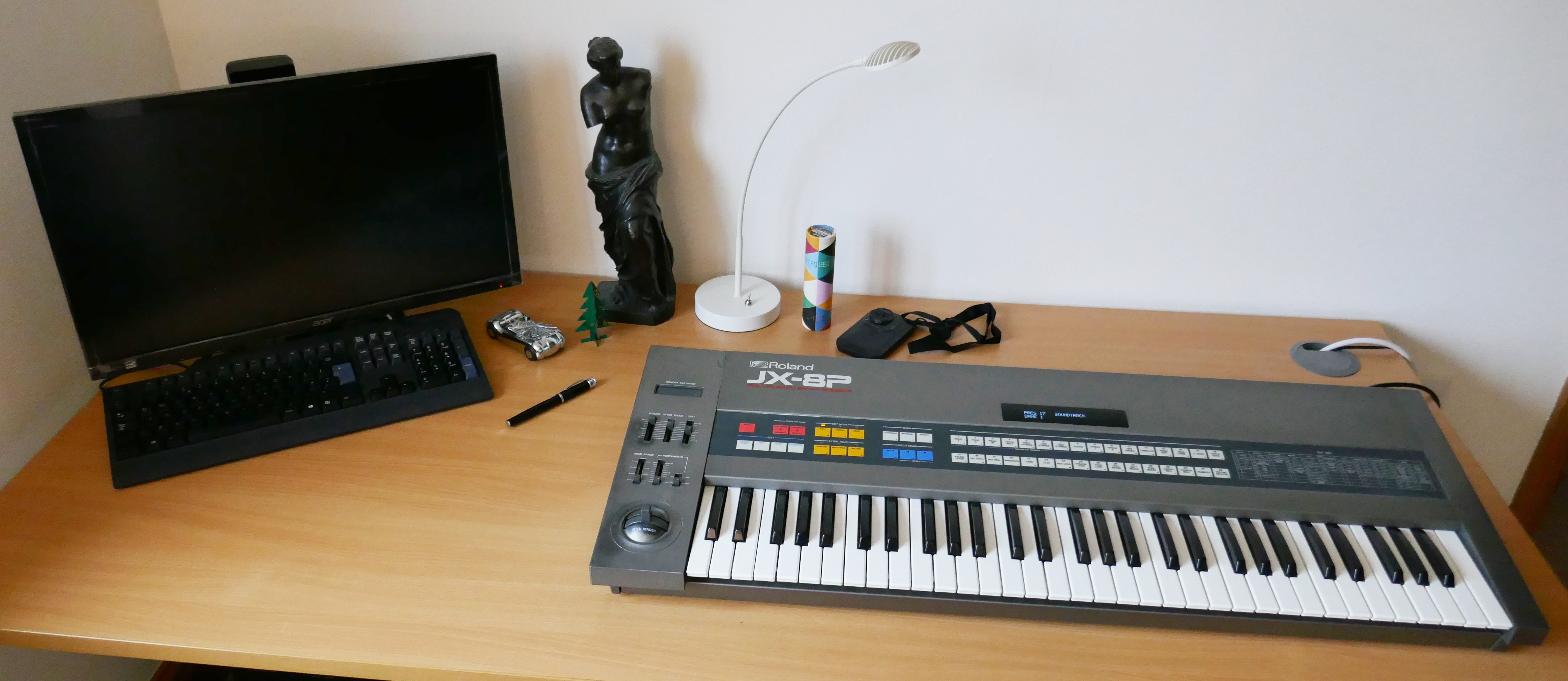 Roland JX-8P With Replacement OLED display
