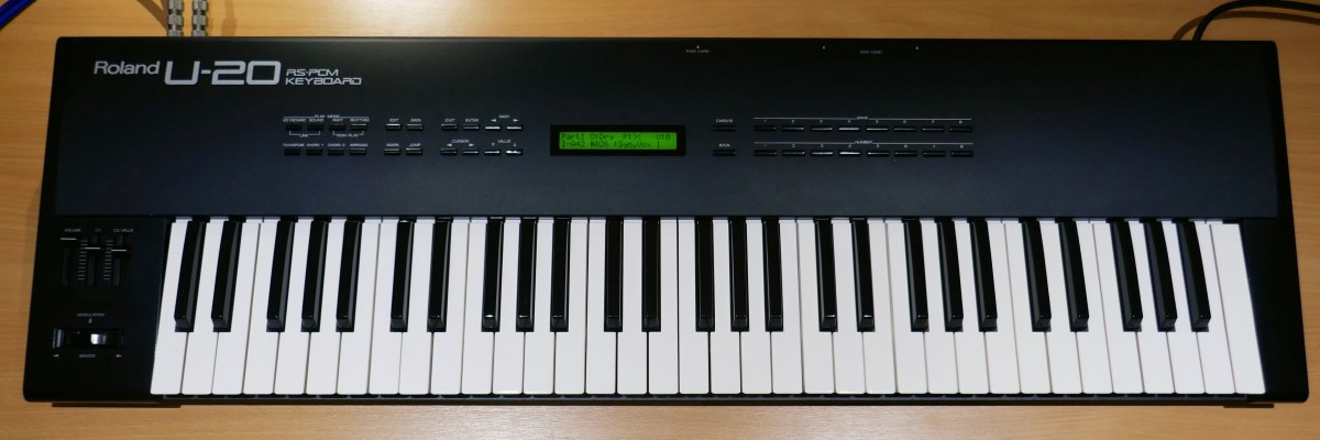 Roland U-20 with replacement Keyboard PCB