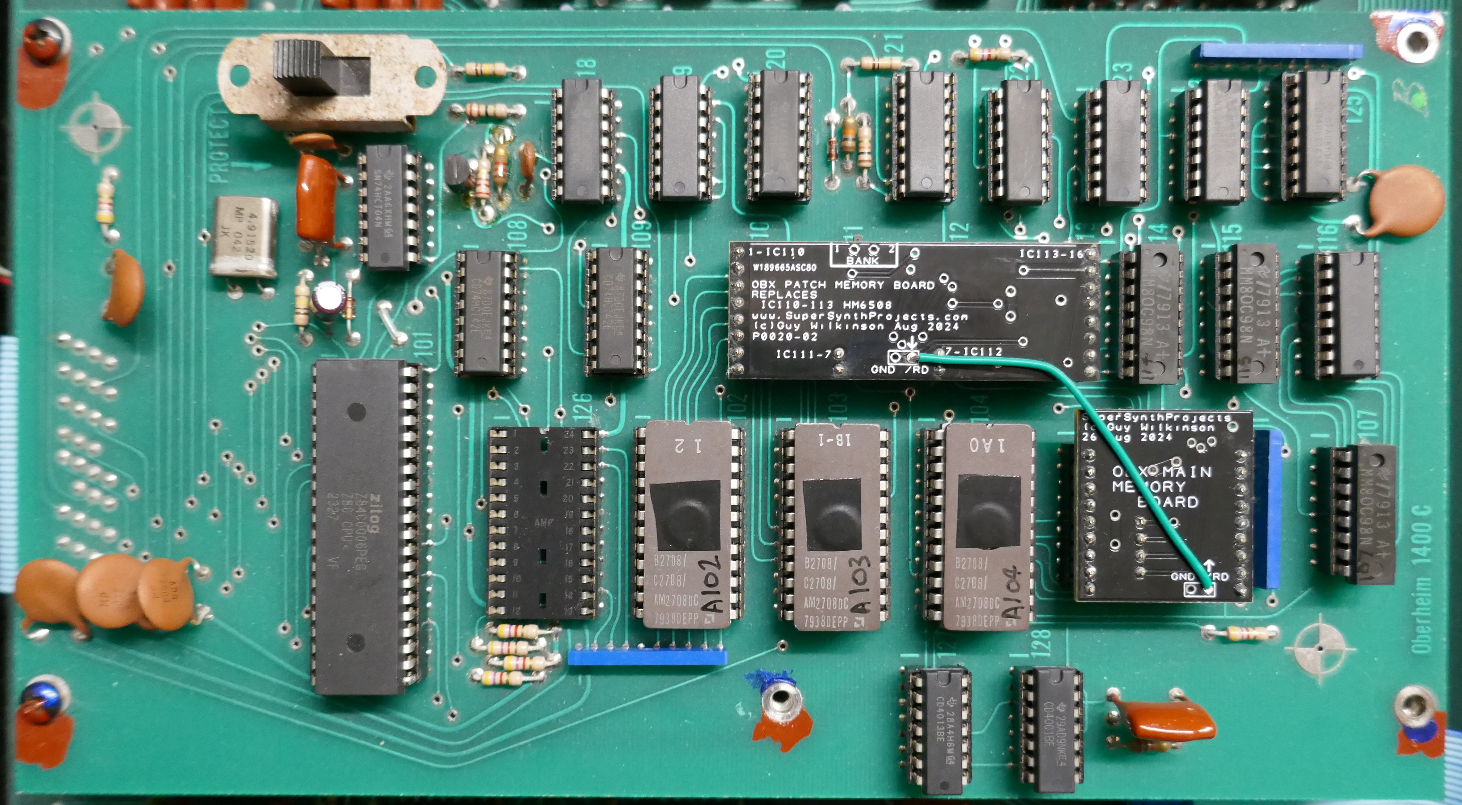 Oberheim OB-X Memory Board Installation
