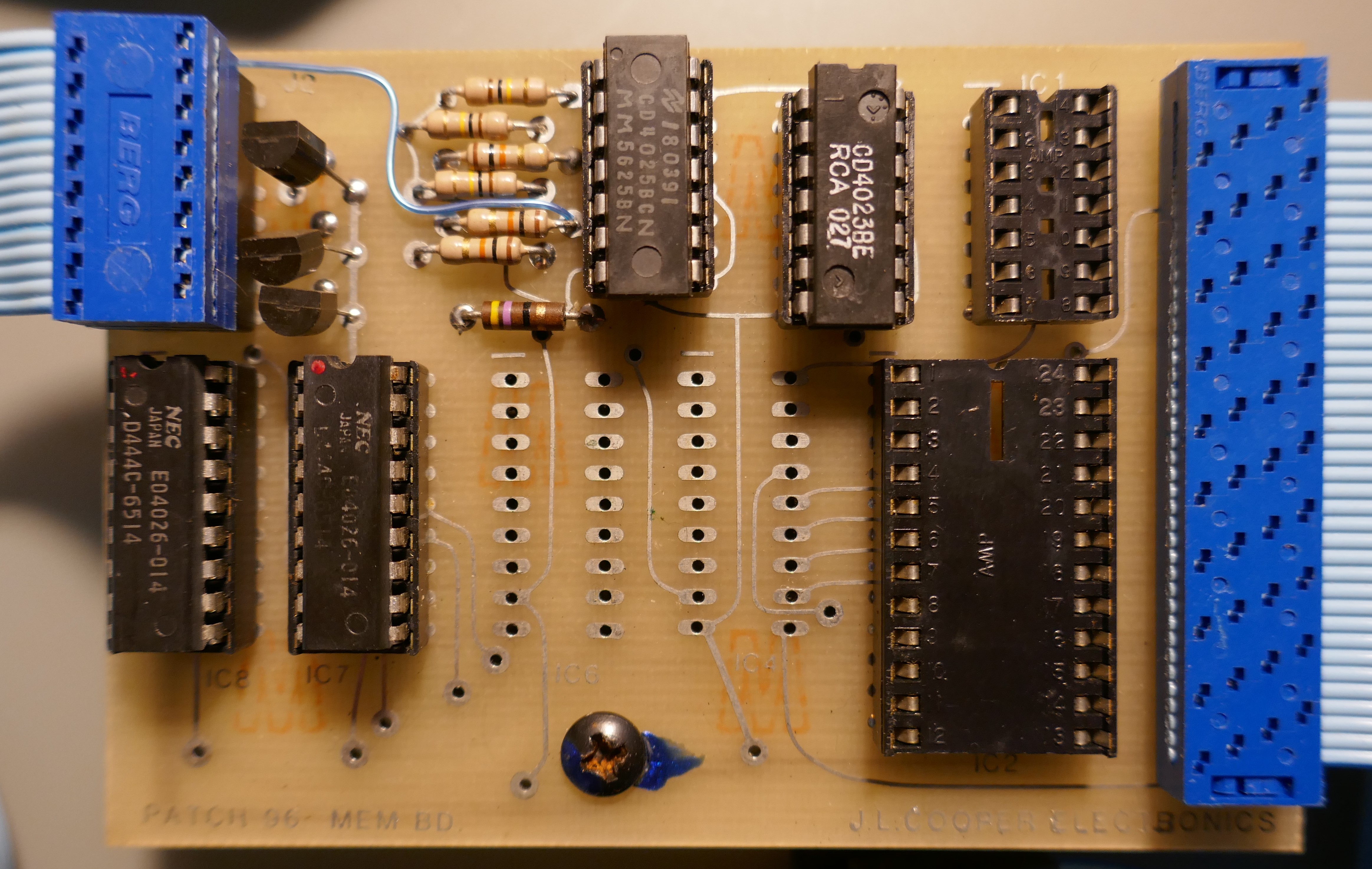 OB-X Patch96 PCB Memory Board JL Cooper
